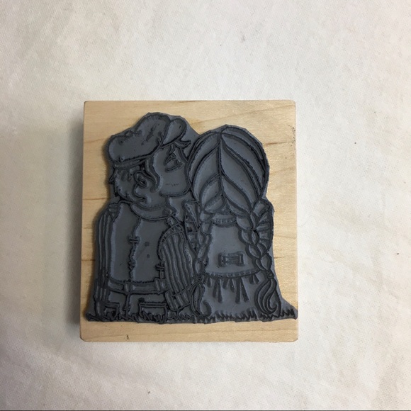 Magenta Young Love Wood Mounted Rubber Stamp - Picture 2 of 3